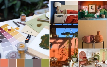 ambientes diversos coloridos paleta coleção suvinil Conjunto de imagens com ambientes diversos e coloridos que representam a coleção do Brasil em Cores.