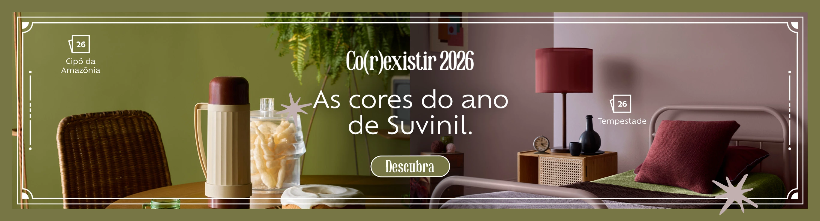 Conheça as cores do ano Suvinil 2026 - co(r)existir